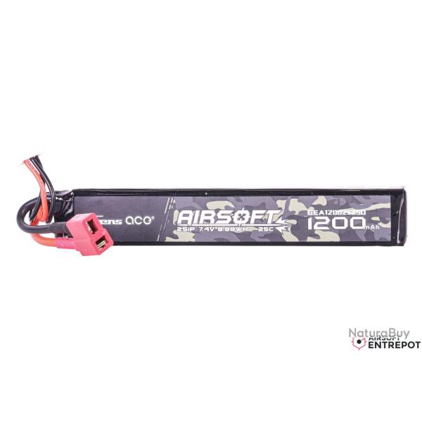 Gens Ace Batterie 25C 1200 mAh 7.4V (Deans)