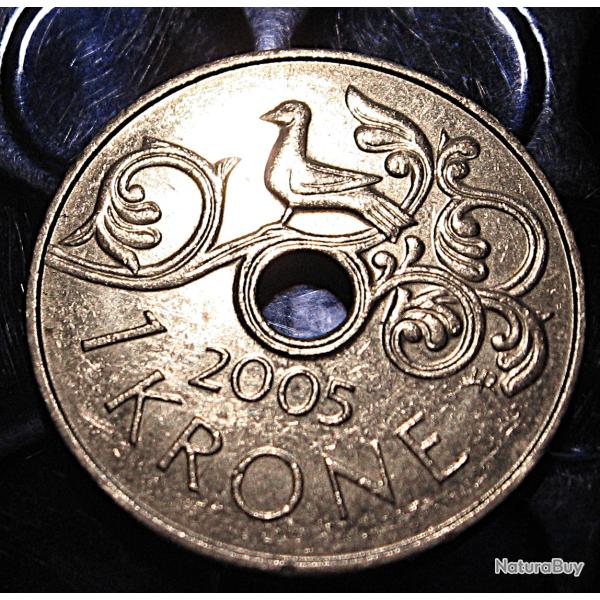 Norvege piece de 1 krone 2005  ttb+