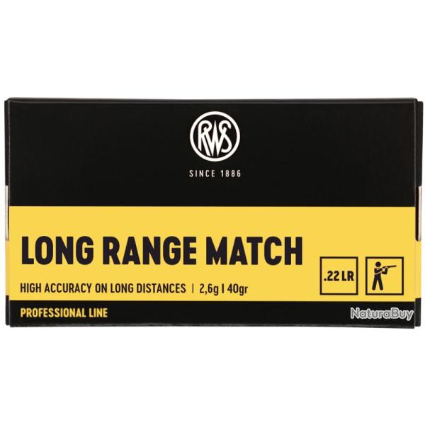 Cartouches RWS Long Range Match cal : 22LR X50