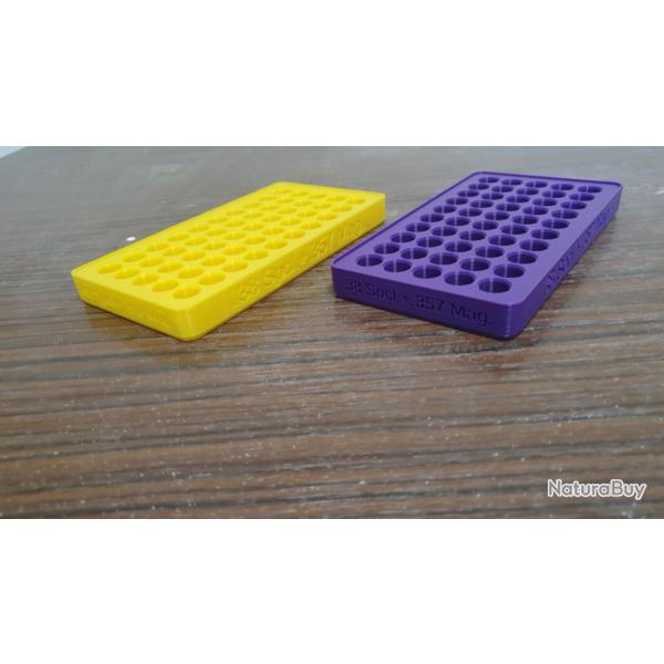 Lot de deux Plateaux de rechargement 38Sp/357Mag