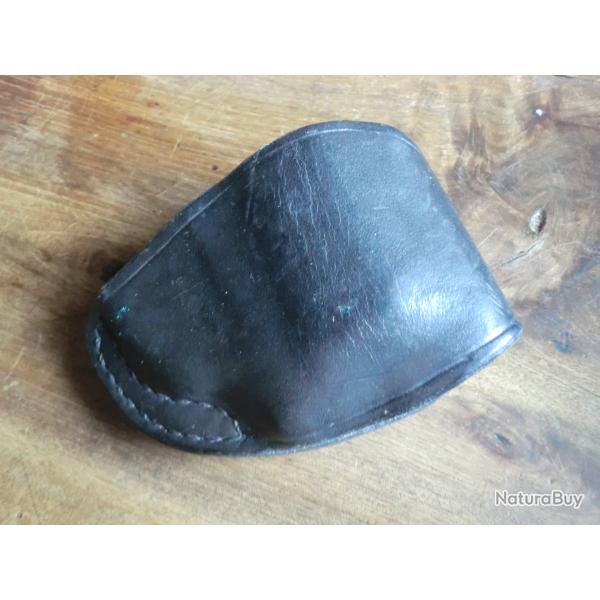 porte menotte ceinturon cuir vintage "