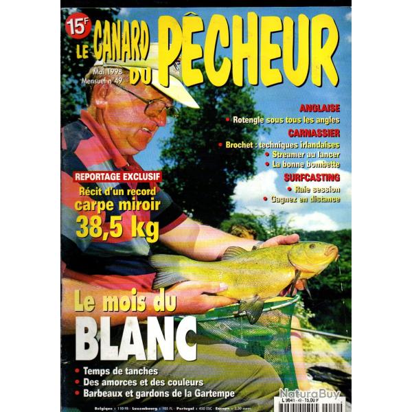 le canard du pecheur 49, poissons blancs, brochet, bombette, tanches, amorces, esches bas de ligne