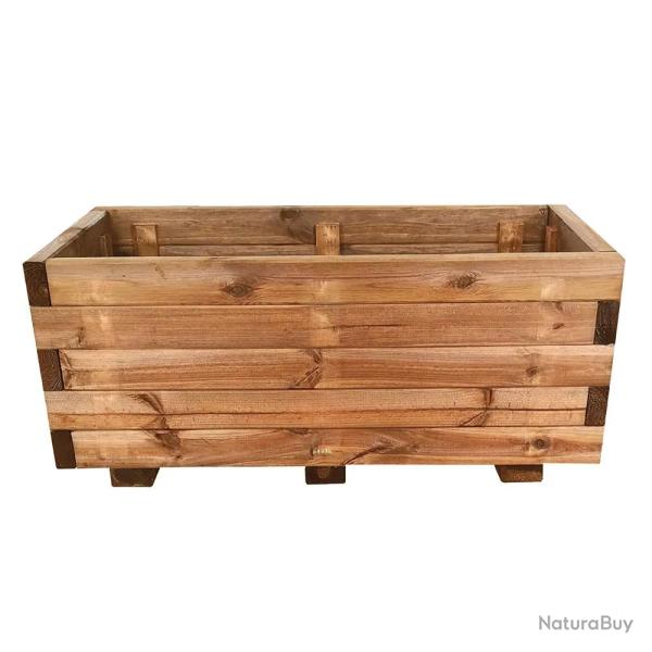 Bac � fleurs rectangulaire bois autoclave 80x40xH33cm Bois autoclave