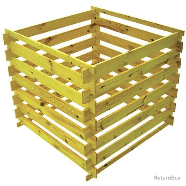 Composteur bois 80 x 80 cm