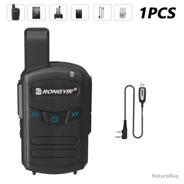 Talkie-walkie RONGYING A5 Type-C BF-T20 - Cable