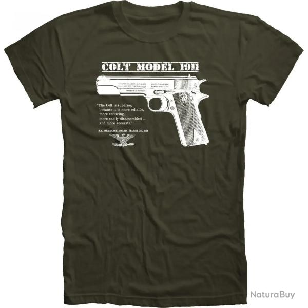 T shirt Colt 45 1911 arme amricaine