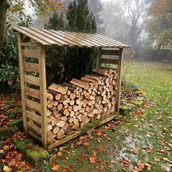 Abri b&ucirc;ches en bois 1,8 st&egrave;res 170 x 46 x 182 cm