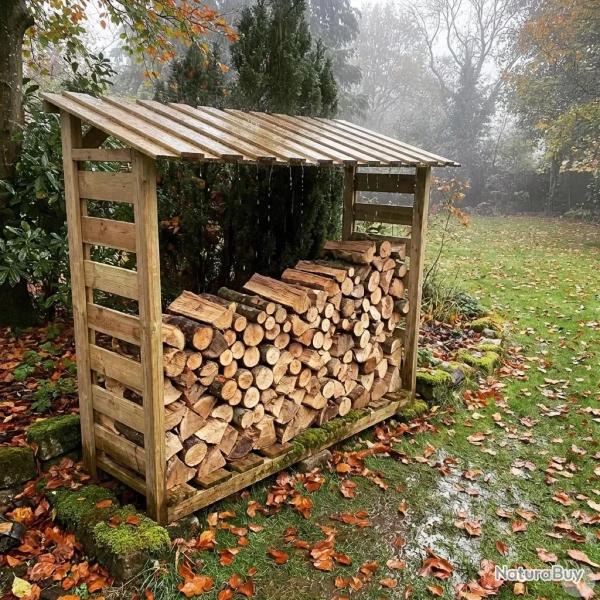 Abri b�ches en bois 1,8 st�res 170 x 46 x 182 cm