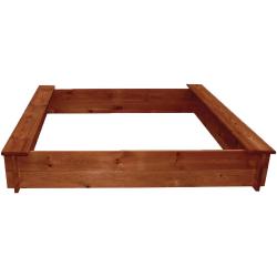 Bac &agrave; sable bois 120x120 cm