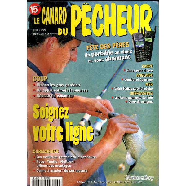 le canard du pecheur 62,gros gardons, congre, zodiac, carpe, appats mousse, montages