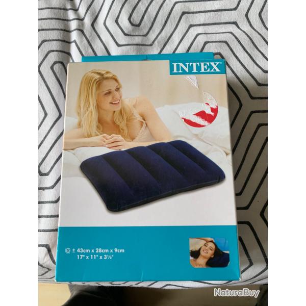 Oreiller gonflable Intex 43 cm 28 cm 9 cm 1 ct velour