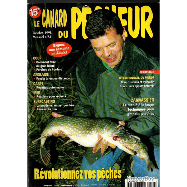 le canard du pecheur 54, carnassier, bombette, comp�tition, coup, anglaise, carpe, mouche, mer,