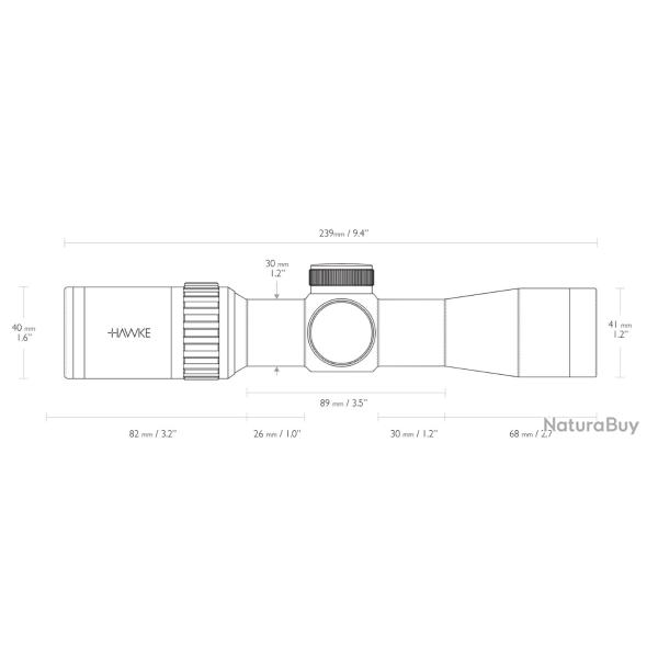 Hawke XB30 2-7x32 XB30 SR 280-440fps - R�f: HAW12224