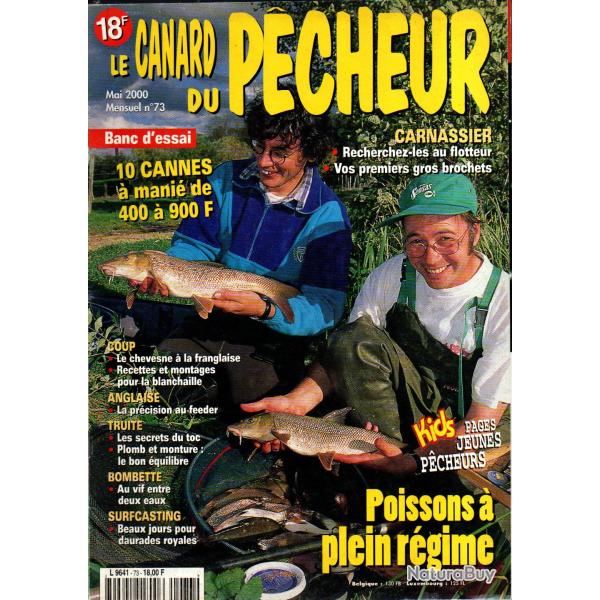 le canard du pecheur 73, truite, carnassiers, bombette, oiseaux p�cheurs, peche au coup, anglaise, c