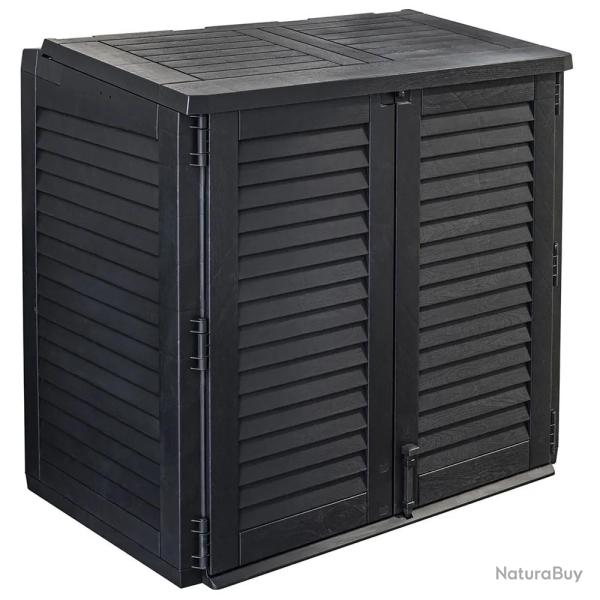 Coffre de jardin avec 2 portes verrouillable 117 x 74 x 110 cm