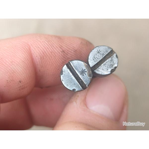Paire de vis de botier pour Mauser 98 type argentin 1909