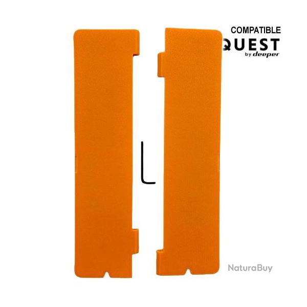 Trappe de Larguage Bait Boat Pod pour Deeper Quest (la paire) Orange
