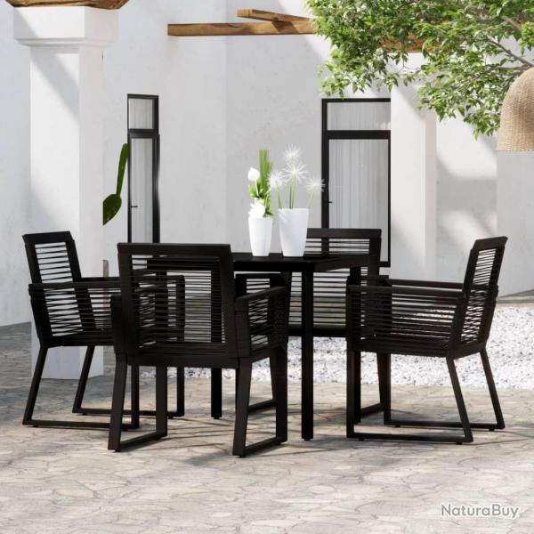 Ensemble � manger de jardin 5 pcs Noir