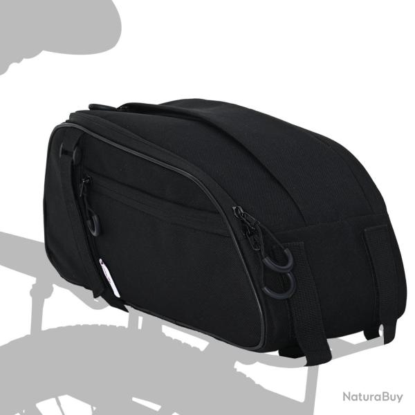 Sac de v�lo pour porte-pannier 8 L Noir 38x16x16 cm