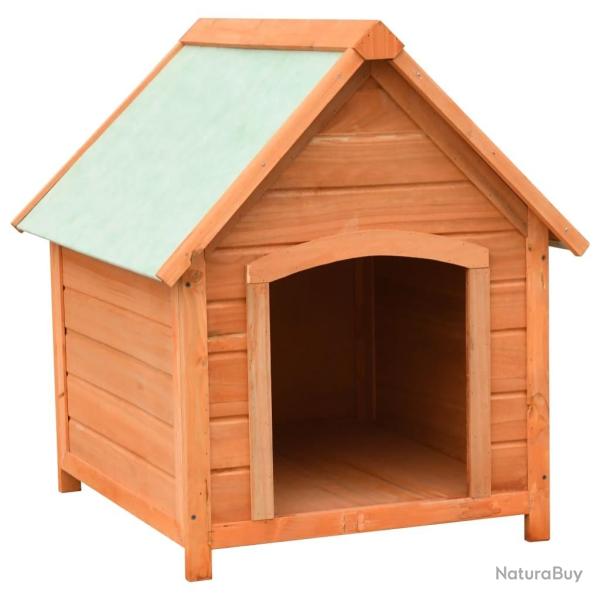Niche pour chiens Bois de pin et de sapin massif 72x85x82 cm