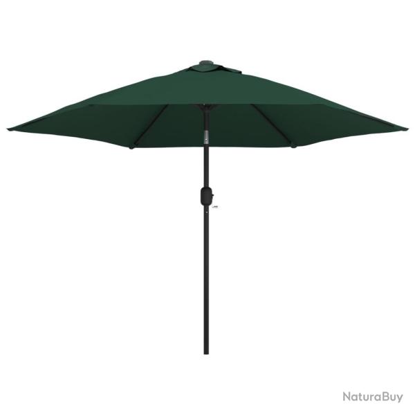 Parasol vert 3 m m�t en acier