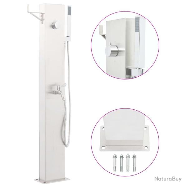 Robinet de douche de jardin 110 cm Acier inoxydable