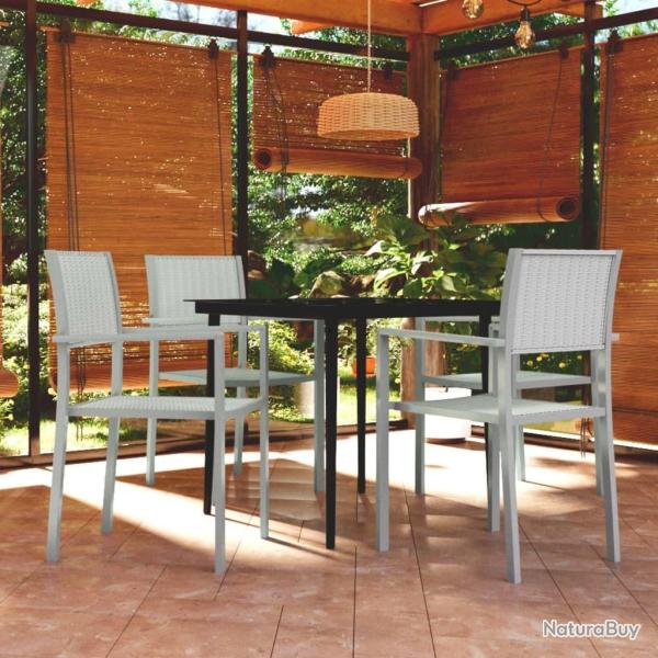 Ensemble � manger de jardin 5 pcs Blanc