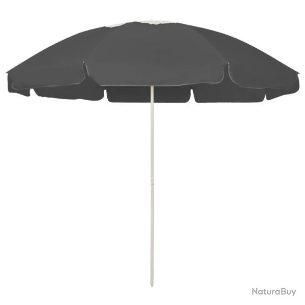 Parasol de plage anthracite 240 cm