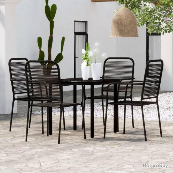 Ensemble � manger de jardin 5 pcs Noir