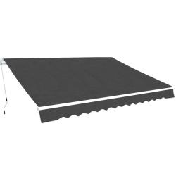 Auvent pliable manuel 400 cm Anthracite