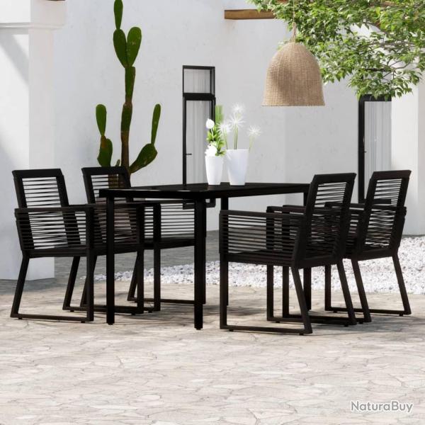 Ensemble � manger de jardin 5 pcs Noir