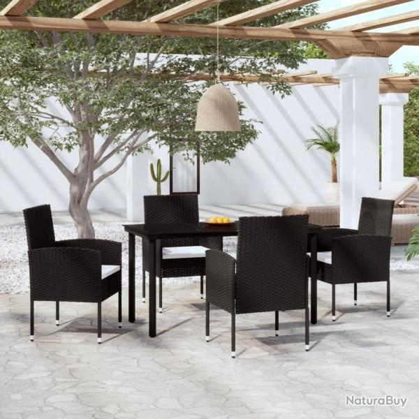 Ensemble � manger de jardin 5 pcs Noir