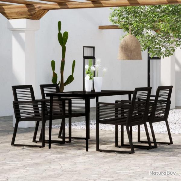 Ensemble � manger de jardin 5 pcs Noir