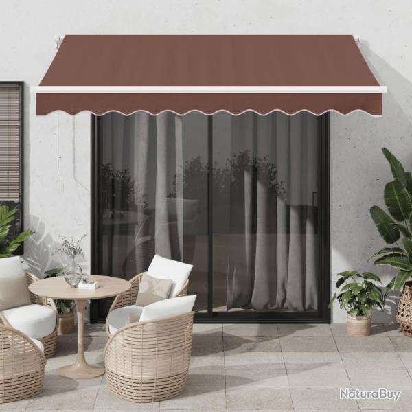 Auvent rtractable automatique marron 300x250 cm