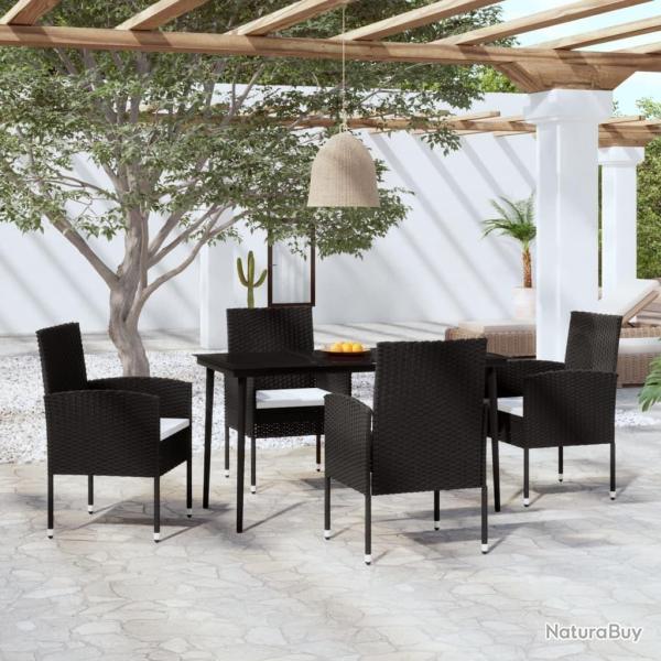 Ensemble � manger de jardin 5 pcs Noir
