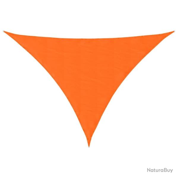 Voile de parasol tissu oxford triangulaire 2,5x2,5x3,5 m orange