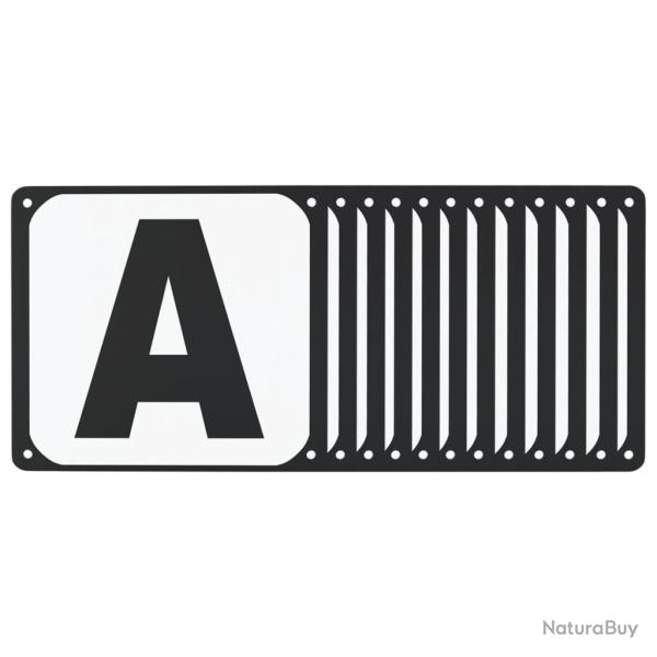 Lettres d'ar�ne de dressage 12 pcs acier