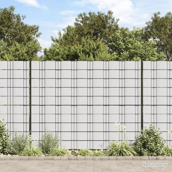 cran d'intimit de jardin PVC 70x0,19 m Blanc
