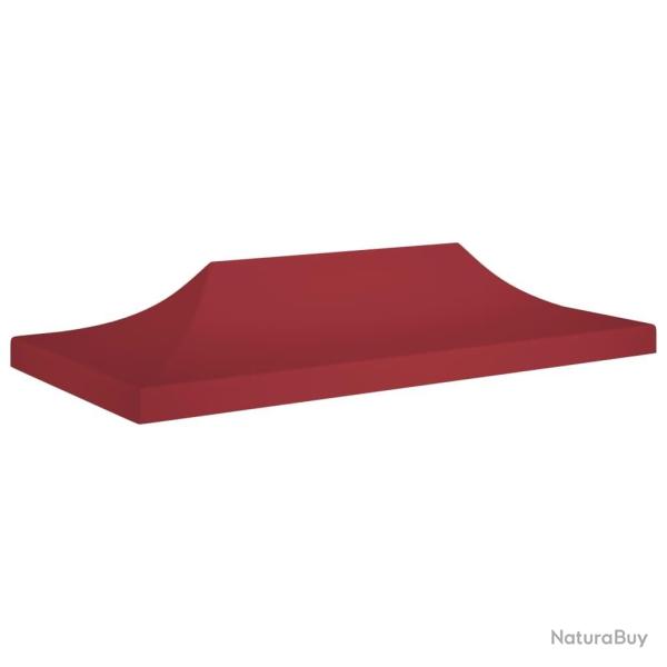 Toit de tente de r�ception 6x3 m Bordeaux 270 g/m�