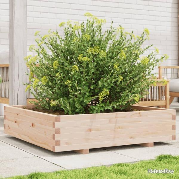 Jardinire 100x100x26,5 cm bois de pin massif
