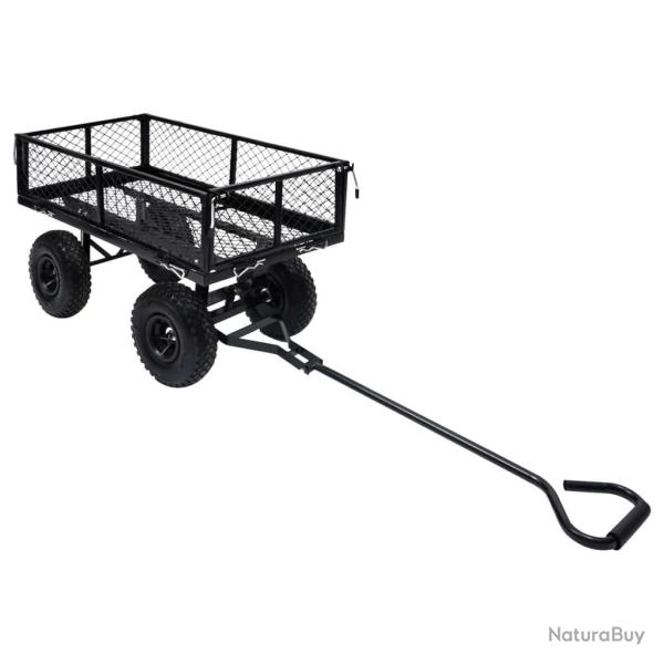 Chariot � main de jardin Noir 250 kg