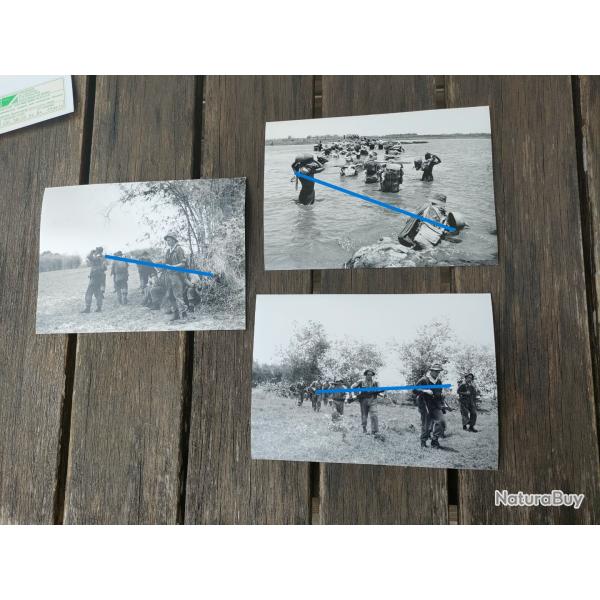 3 PHOTOS ECPA GUERRE D'INDOCHINE, 1ERE 1/2 BRIGADE PARAS, PLAINE DES JONCS (12)