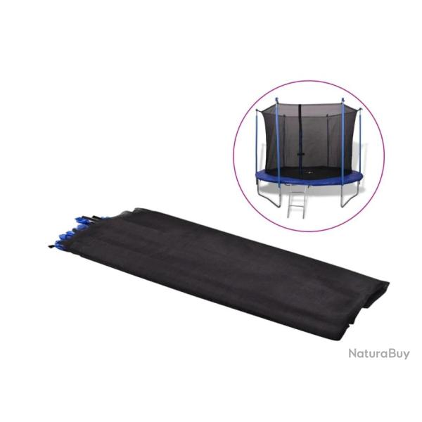 Filet de s�curit� noir en poly�thyl�ne pour trampoline rond 3,66 m - Protection enfants �t�
