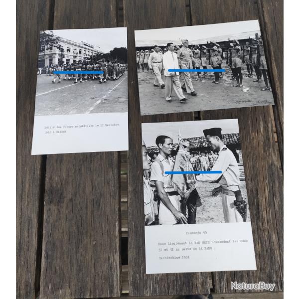 3 PHOTOS ECPA GUERRE D'INDOCHINE, 1 ATTRIBUEE (17)