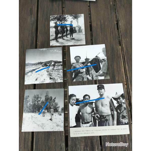 5 PHOTOS ECPA GUERRE D'INDOCHINE COMMANDOS ET LEGION ETRANGERE (30)