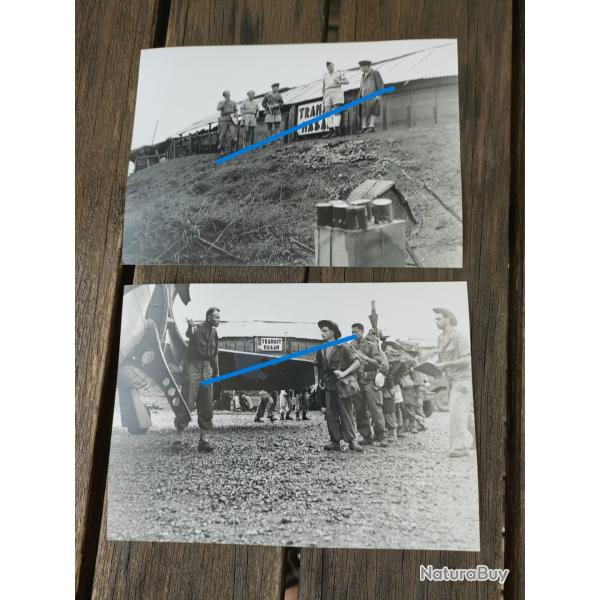 2 PHOTOS ECPA GUERRE D'INDOCHINE ARRIVEE NASAN ATTRIBUEES (34)