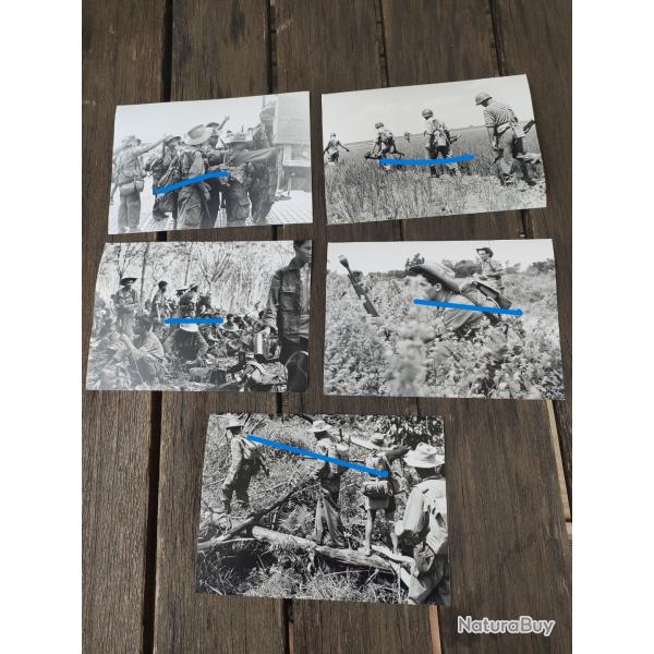 5 PHOTOS ECPA GUERRE D'INDOCHINE COMBAT (38)