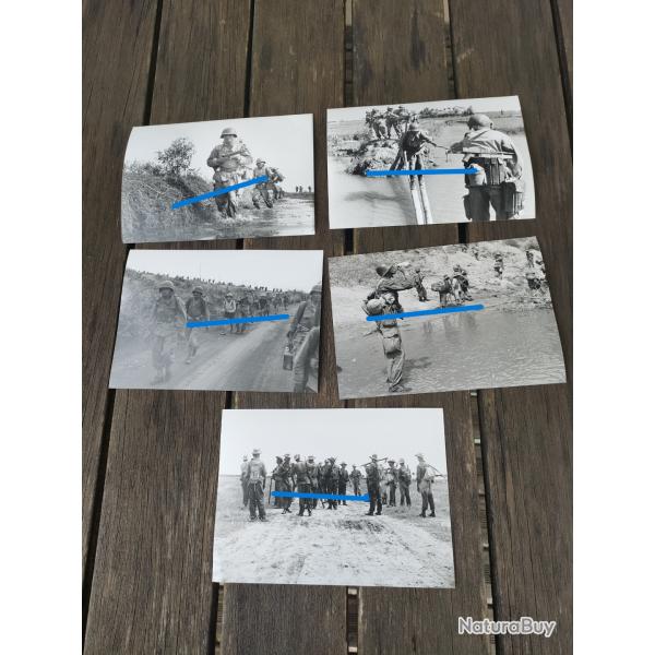 5 PHOTOS ECPA GUERRE D'INDOCHINE TIRAILLEURS MAROCAINS RTM (39)