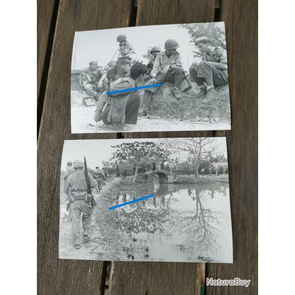 2 PHOTOS ECPA GUERRE D'INDOCHINE BRETAGNE RTA (40)