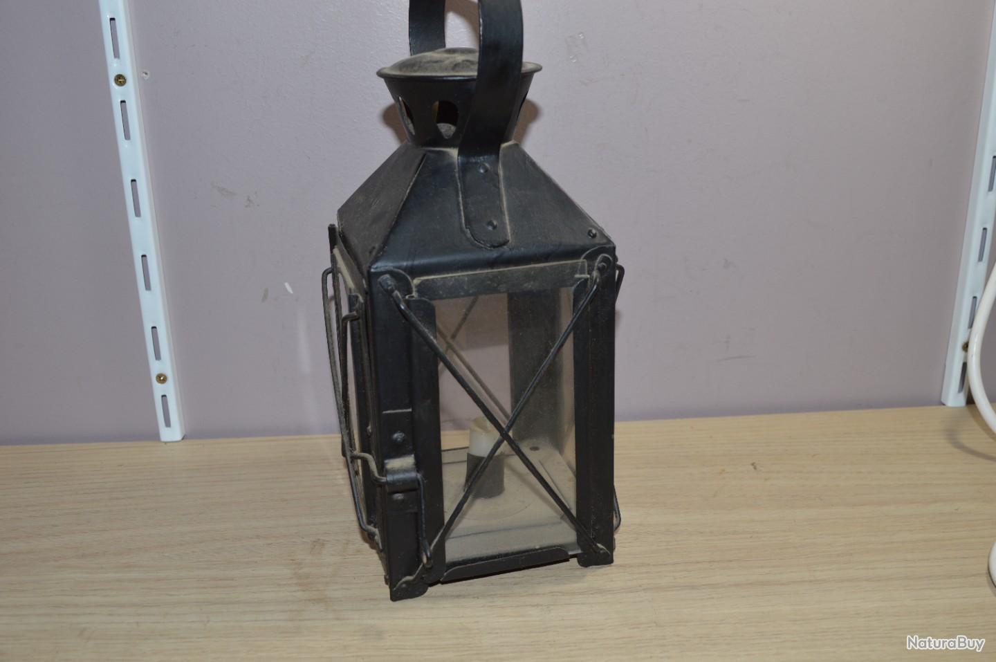 Ancienne Lanterne D'Horloger Aux Vis - Avec 3 Lampes Et Manche En Ébène - Pour Réparation De Montres - Occasion